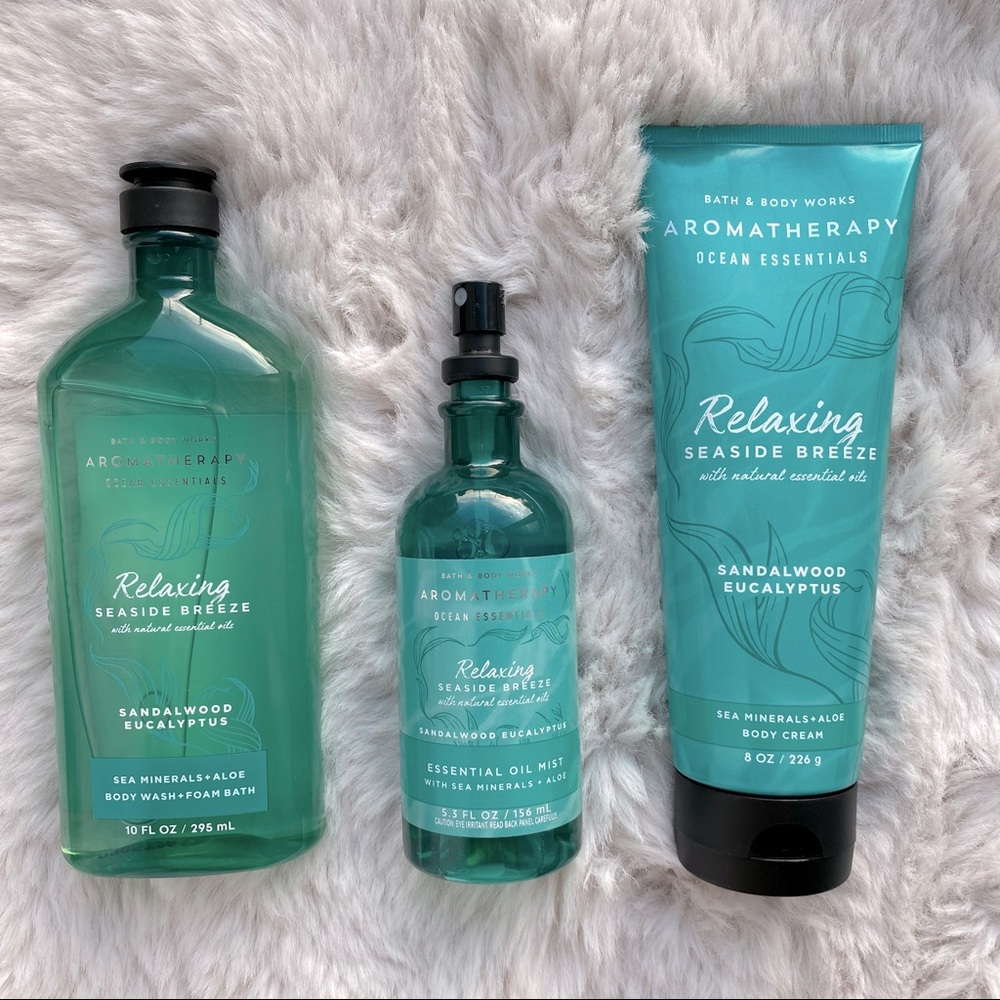 BBW Aromatherapy Relaxing Sea Side Breeze Bundle